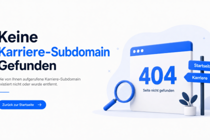 Keine Karriere-Subdomain Gefunden