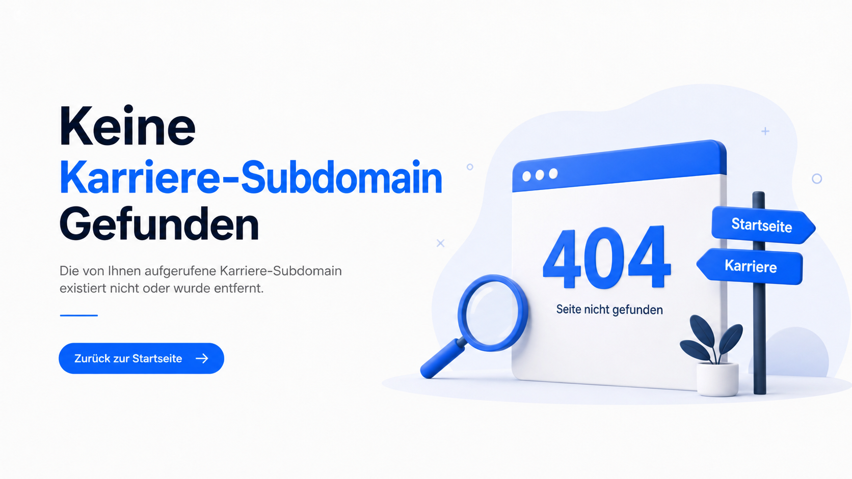 Keine Karriere-Subdomain Gefunden?Troubleshooting and Solutions for Your Career Page Keine Karriere-Subdomain Gefunden